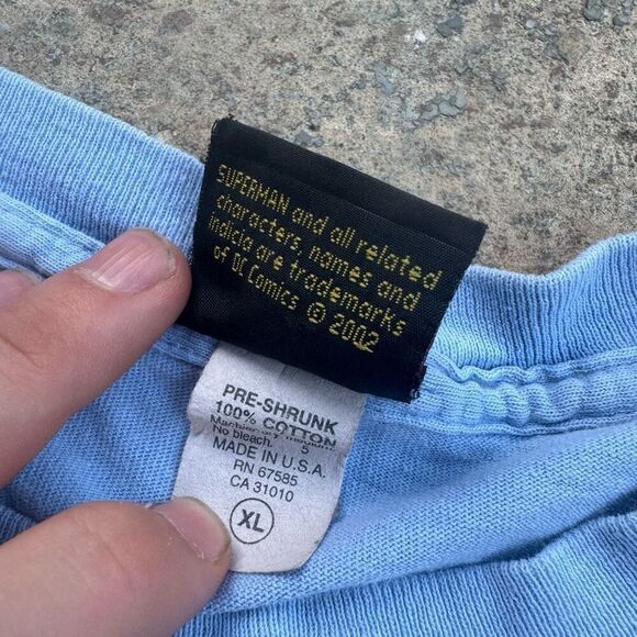 2002 DC Comics Original Super Man Movie Promo Y2K Shirt - Picture 4 of 4